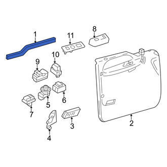 Ford OE - Front Right Door Window Belt Weatherstrip