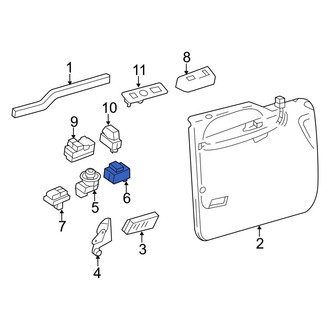 Ford OE - Front Left Door Mirror Switch