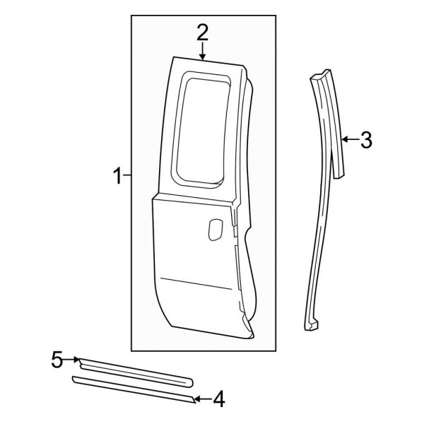 Rear Door - Door & Components