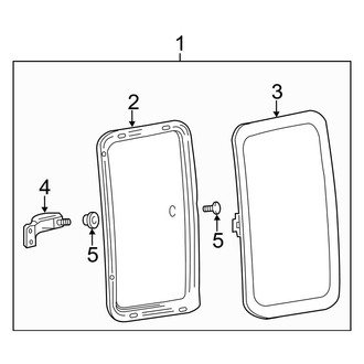 Ford OE - Rear Door - Glass & Hardware (SuperCab)