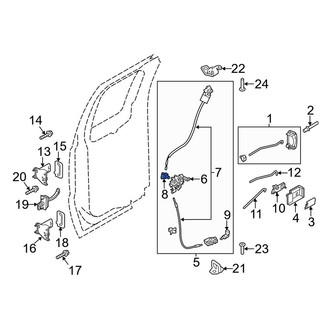 Ford OE - Door Lock Rod Clip