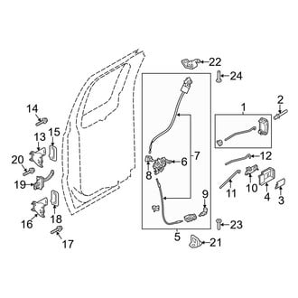Ford OE - Rear Door - Lock & Hardware (SuperCab)