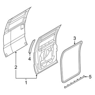 Ford OE - Rear Door - Door & Components (Crew Cab)