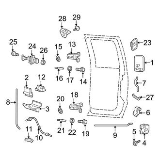 Ford OE - Rear Door - Lock & Hardware (Crew Cab)