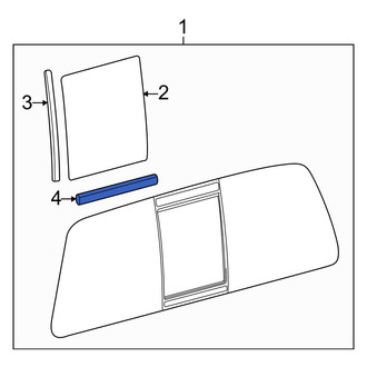 Ford OE - Rear Lower Back Glass Seal