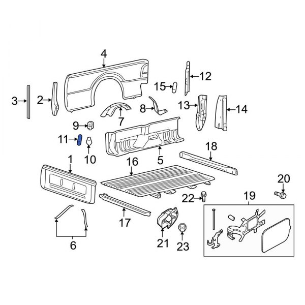 Tie Down Hook Bracket