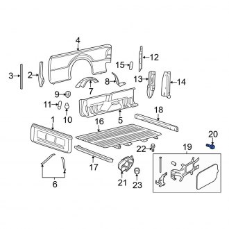 Ford F-250 Fender Support Braces & Hardware — CARiD.com