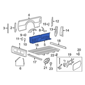 Ford OE - Rear Left Inner Truck Bed Panel