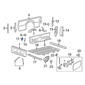 Ford OE - Tie Down Hook Bracket