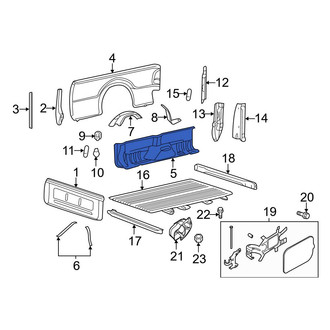 Ford OE - Rear Left Inner Truck Bed Panel