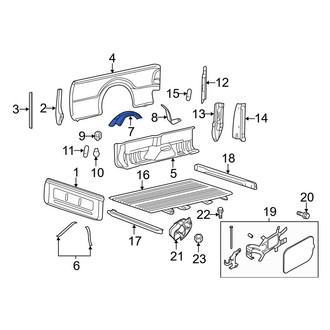 Ford OE - Rear Right Wheel Housing Side Panel