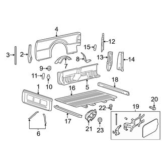 Ford OE - Pick Up Box - Front & Side Panels (8' Box)