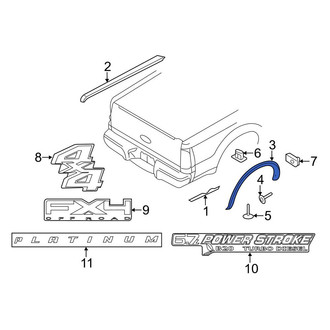 Ford OE - Rear Right Wheel Arch Molding