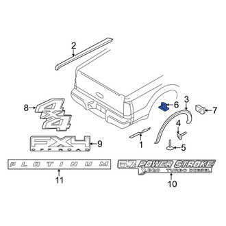 Ford OE - Door Interior Trim Panel Nut