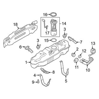 Ford OE - Fuel System Components (28 Gallon Tank), (6.2L)