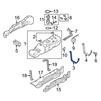 Ford OE - Front Fuel Tank Strap