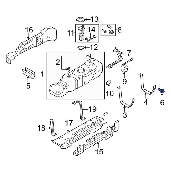 Fuel Tank Strap Bolt