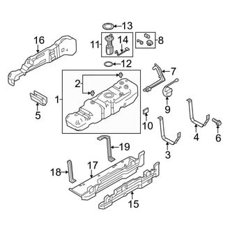 Ford OE - Fuel System Components (35 Gallon Tank), (6.2L)