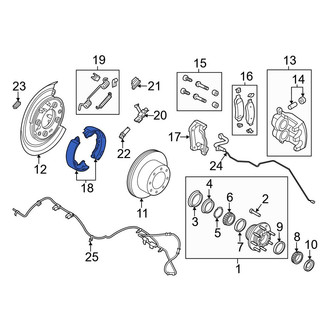 Ford OE - Rear Parking Brake Shoe