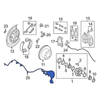 Ford OE - Front ABS Wheel Speed Sensor