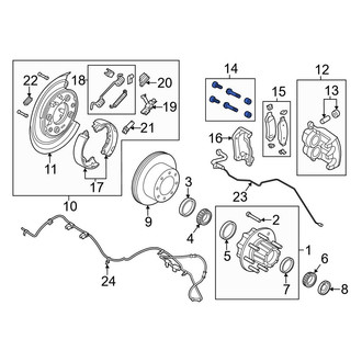 Ford OE - Rear Disc Brake Caliper Pin