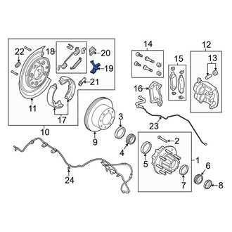 Ford OE - Rear Right Parking Brake Lever