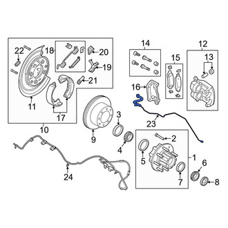 Ford OE - Rear Left Brake Hydraulic Hose