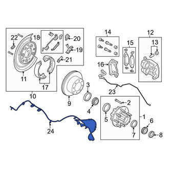 Ford OE - Rear Right ABS Wheel Speed Sensor