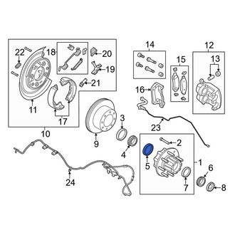 Ford OE - Rear Inner Wheel Bearing Race