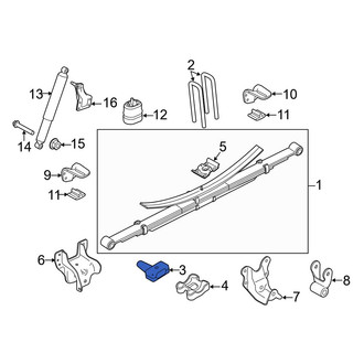 Ford OE - Rear Left Leaf Spring Plate