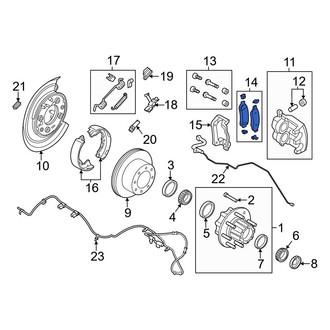 Ford OE - Rear Disc Brake Pad Set