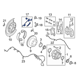 Ford OE - Parking Brake Shoe Hardware Kit