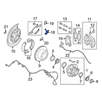 Ford OE - Rear Right Parking Brake Lever