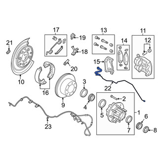 Ford OE - Rear Left Brake Hydraulic Hose
