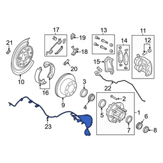 Ford OE - Rear Left ABS Wheel Speed Sensor