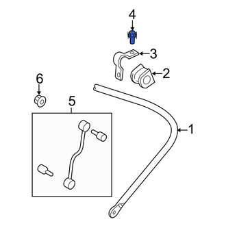 Ford OE - Rear Suspension Stabilizer Bar Bracket Bolt