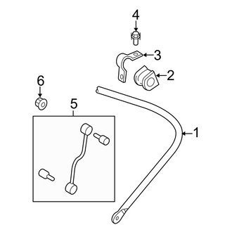 Ford OE - Rear Suspension - Stabilizer Bar & Components
