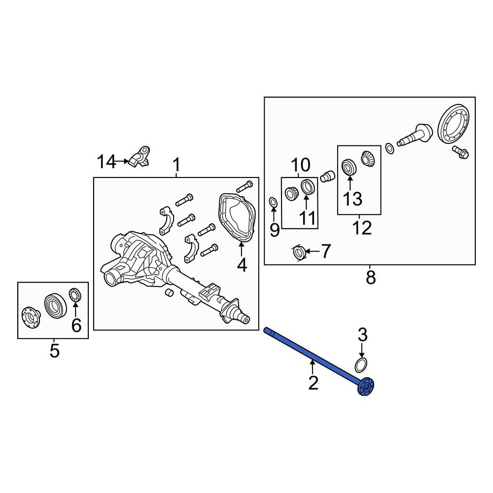Ford OE BC3Z4234C Rear Left Drive Axle Shaft