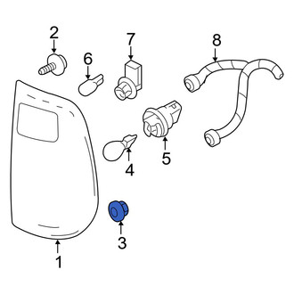 Ford OE - Lower Tail Light Nut