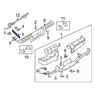 Ford OE - Rear Inner Bumper Face Bar Bracket