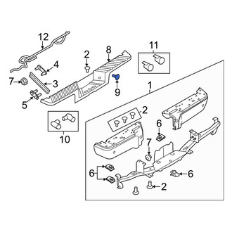 Ford OE - Front Bumper Impact Strip Clip