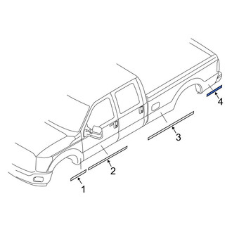 Ford OE - Left Trim Stripe Tape