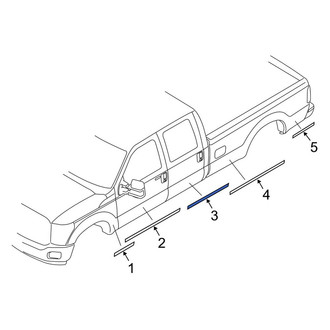 Ford OE - Left Trim Stripe Tape