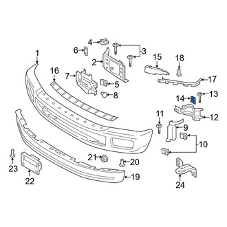Ford OE - Bumper Face Bar Mount Nut