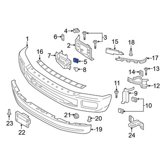 Ford OE - Inner Bumper Face Bar Nut