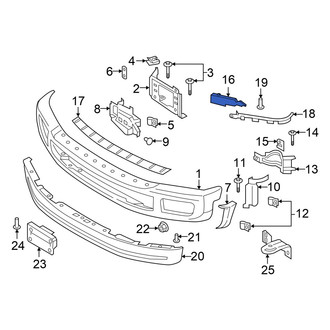 Ford OE - Left Bumper Face Bar Bracket