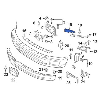 Ford OE - Left Bumper Face Bar Bracket