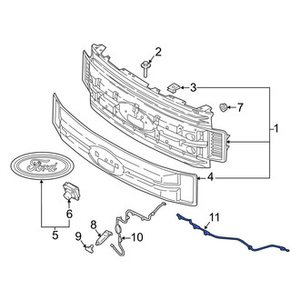 Ford OE - Front Headlight Washer Hose