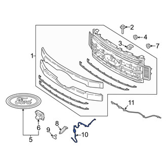 Ford OE - Front Headlight Washer Hose