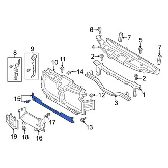 Ford OE - Front Center Radiator Support Air Deflector